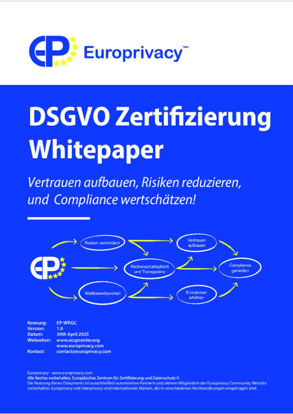 GDPR Certification – ECCP White Paper Preview