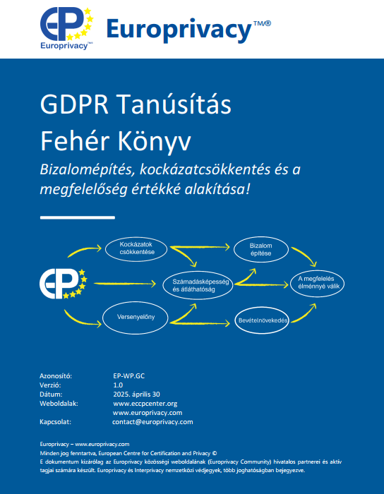 GDPR Certification – ECCP White Paper Preview