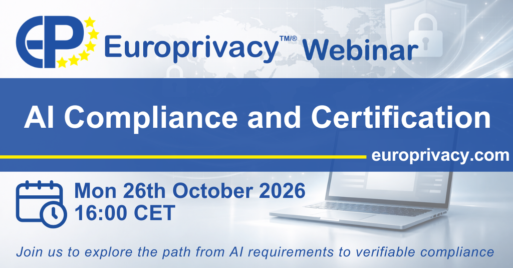 AI Compliance and Certification webinar on 26 October 2026